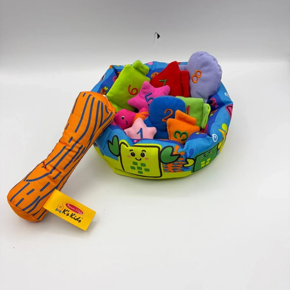 Melissa & Doug K's Kids Fish and Count Soft Magnetic Fishing Game Toy Set 1-8